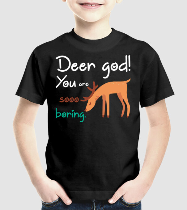 You = boring model negru pe tricou