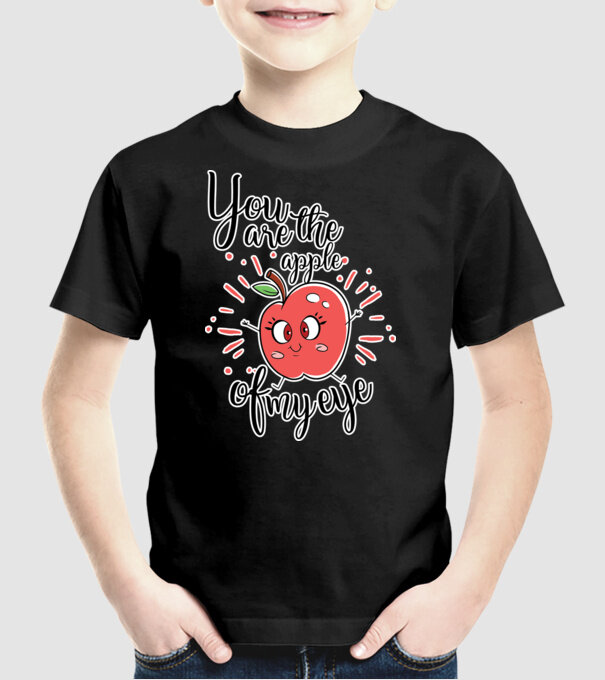 You drive me bananas you are the apple of my eye model negru pe tricou