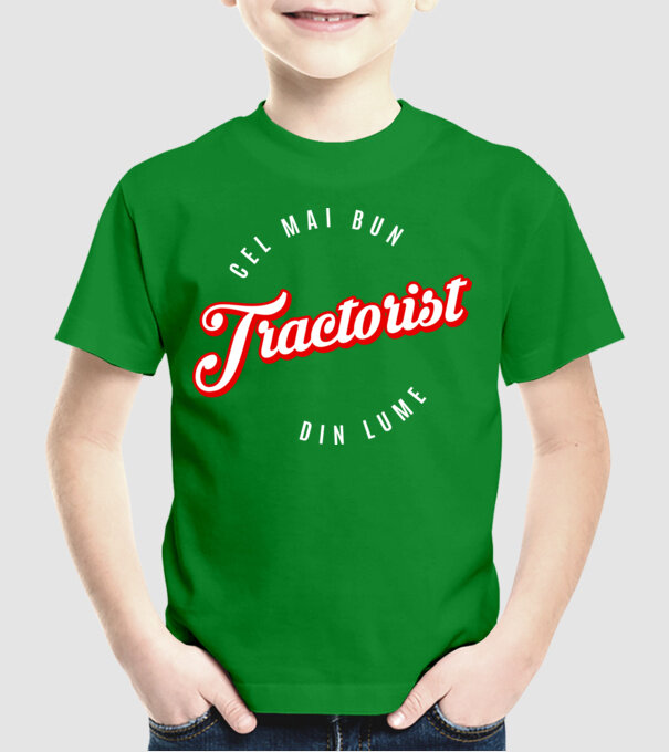 Cel mai bun TRACTORIST din lume model verde pe tricou