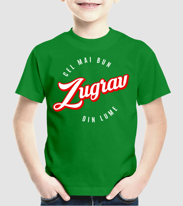Cel mai bun ZUGRAV din lume model verde pe tricou