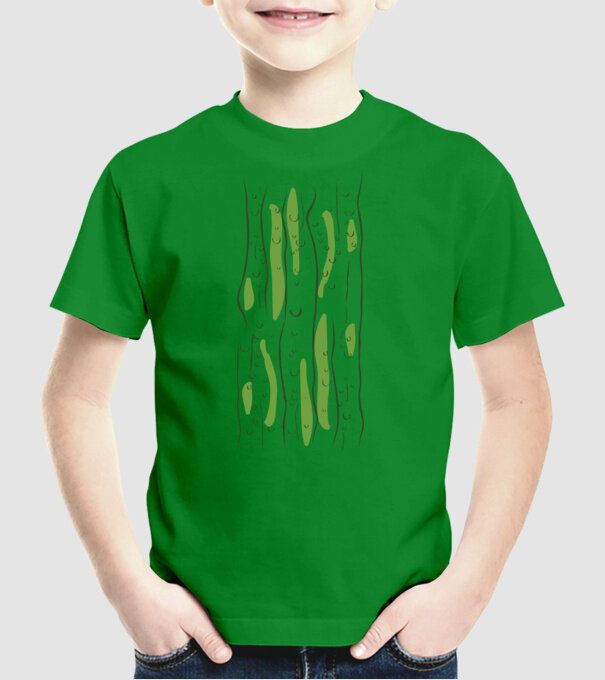 Castravete carnaval model verde pe tricou