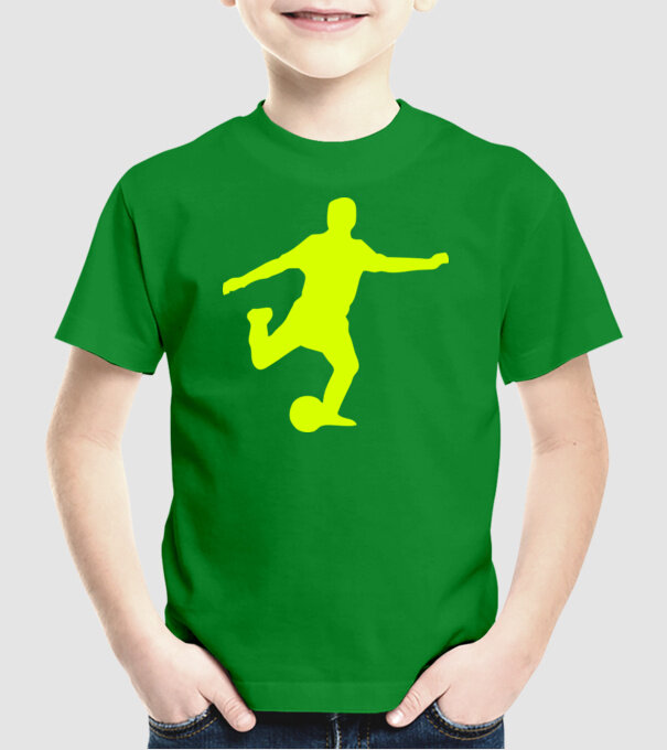 fotbal 2 model verde pe tricou