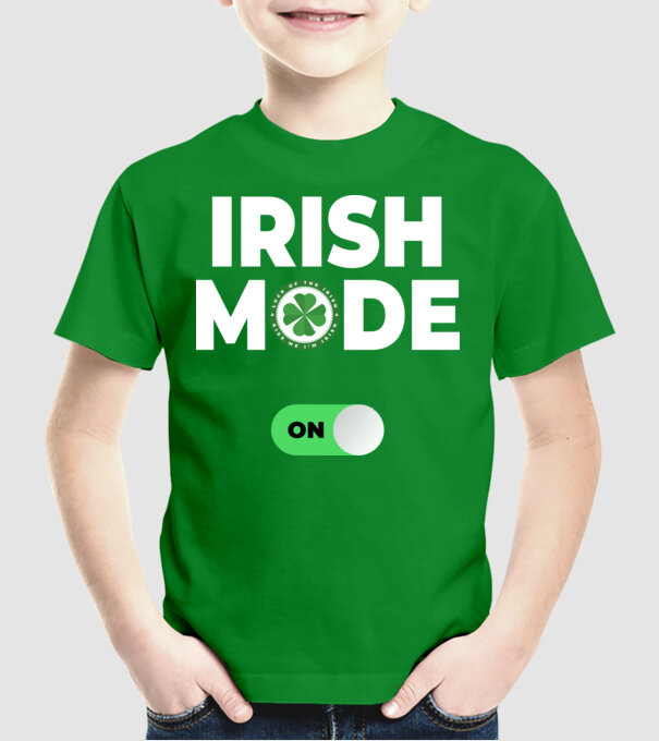 Irish mode on! model verde pe tricou