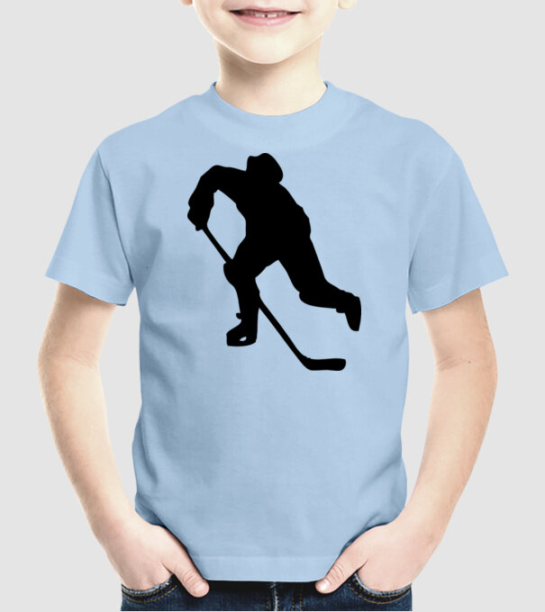 hochei model albastru deschis pe tricou
