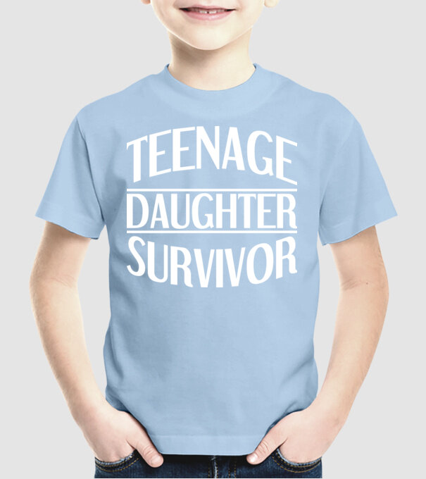 teenage daughter survivor model albastru deschis pe tricou