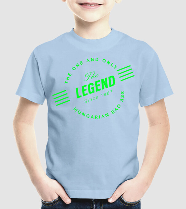 The one and only legend - 1967 model albastru deschis pe tricou