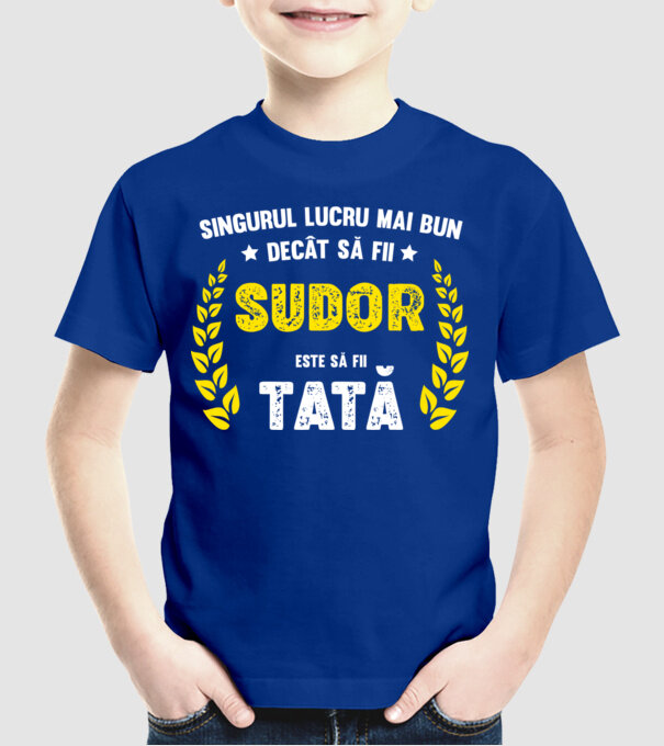 Singurul lucru mai bun decât să fii sudor este să fii tată model albastru regal pe tricou