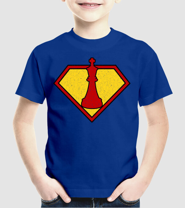 SuperChess rege model albastru regal pe tricou