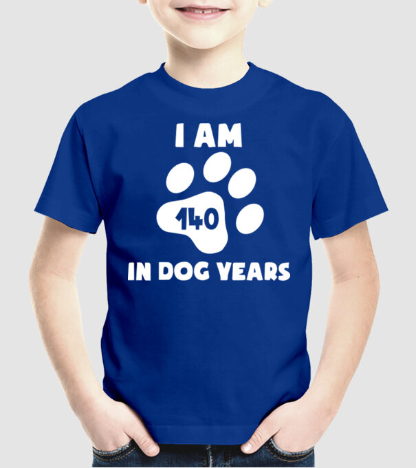 Dog Year - 140 model albastru regal pe tricou