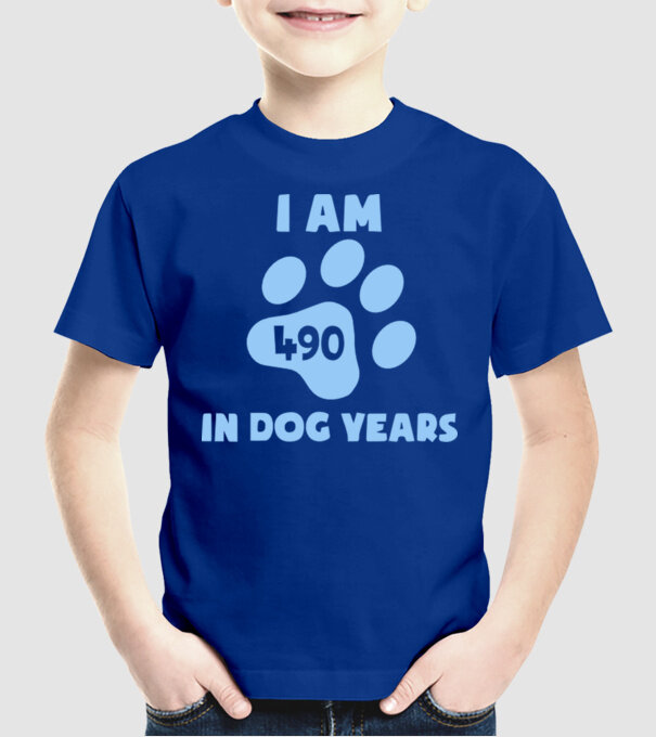 Dog Year - 490 model albastru regal pe tricou