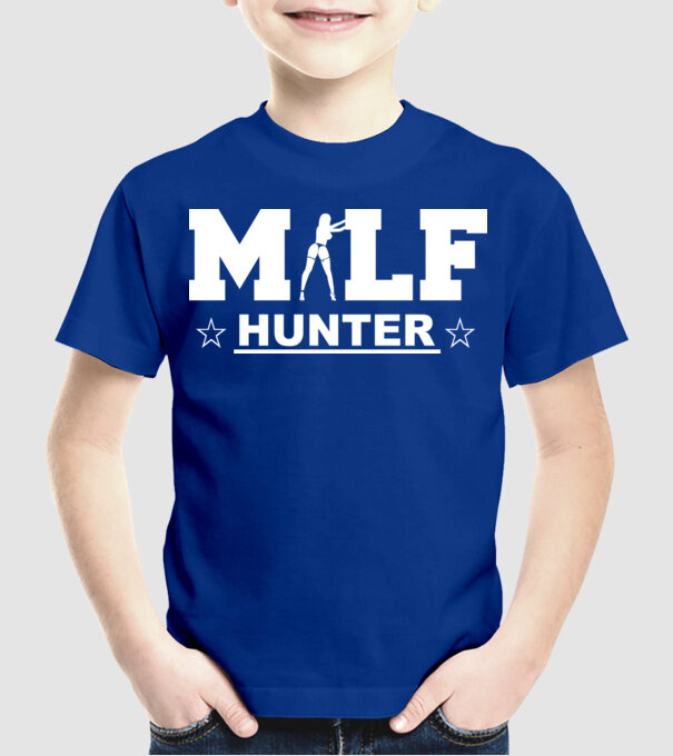 Milf model albastru regal pe tricou