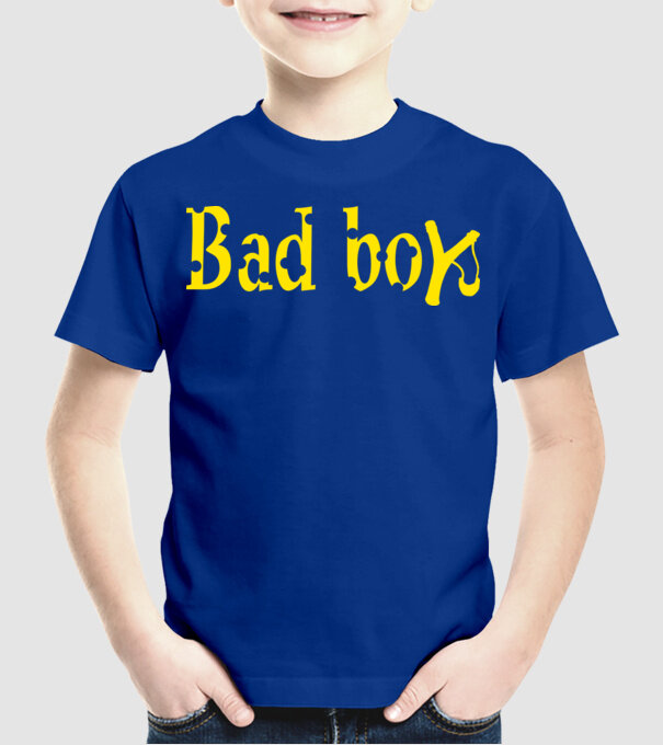 Băieți răi model albastru regal pe tricou