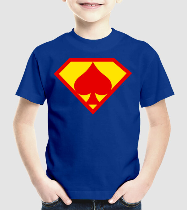 Supersportiv JUCĂTOR DE POKER model albastru regal pe tricou
