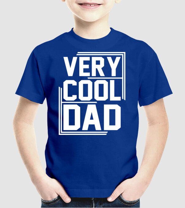 Very Cool Dad model albastru regal pe tricou