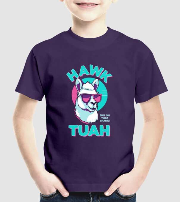 Hawk tuah llama retro sunglasses model mov pe tricou