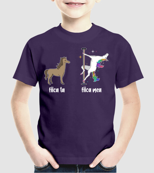 fiica ta - fiica mea model mov pe tricou