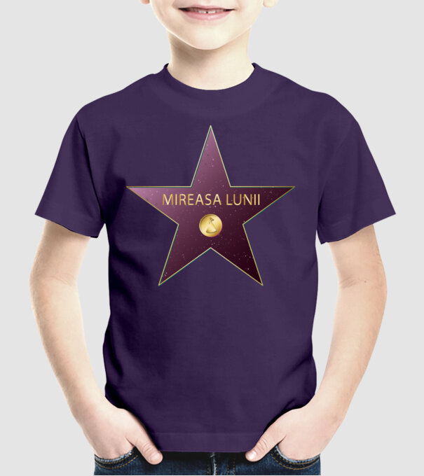 Mireasa lunii model mov pe tricou