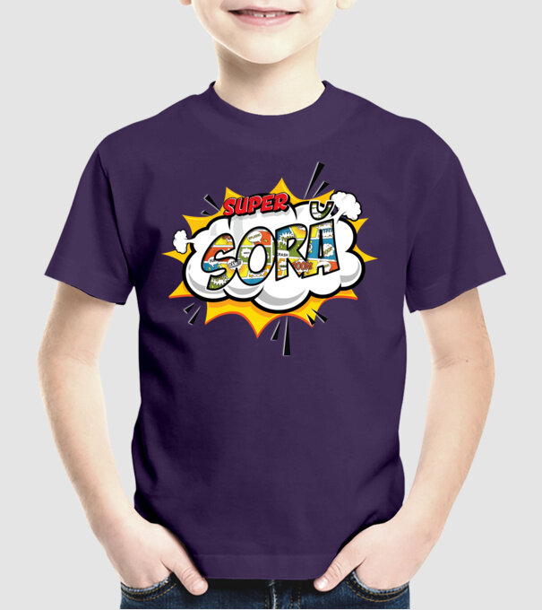 Super Soră model mov pe tricou