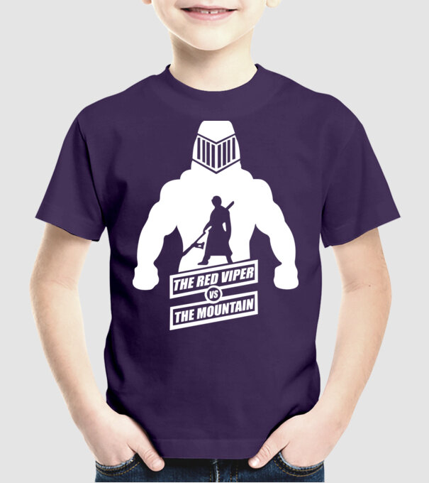 Muntele model mov pe tricou