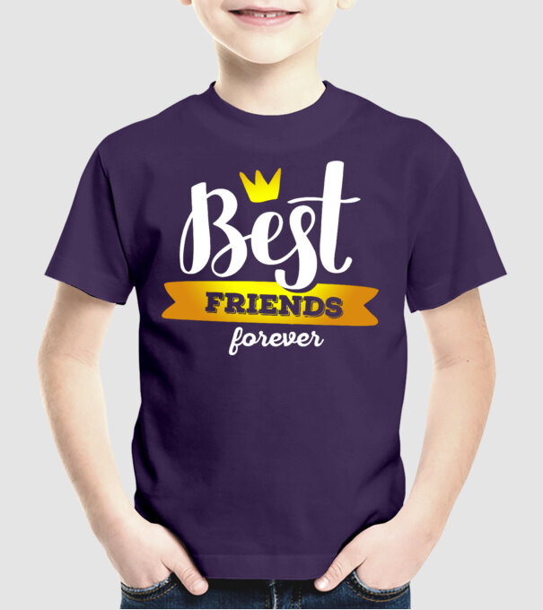 Best friends forever model mov pe tricou