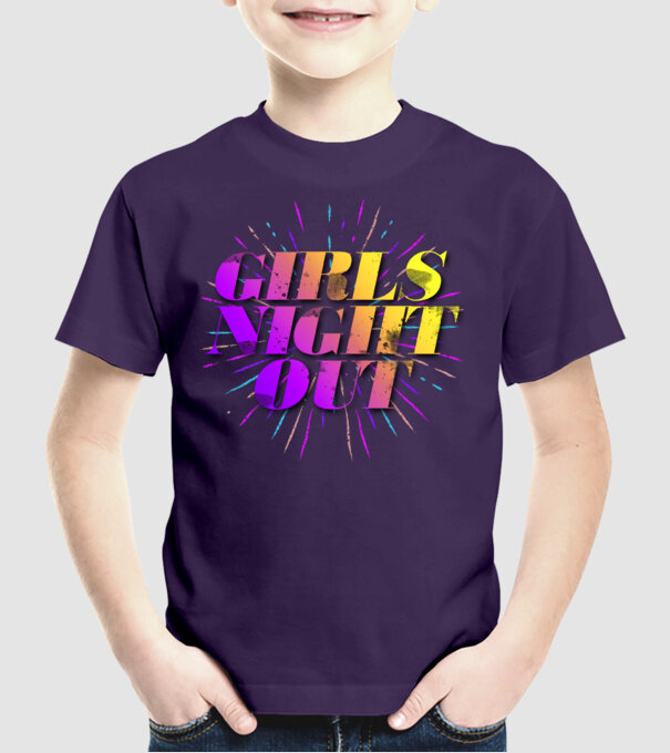 Girls Night Out model mov pe tricou