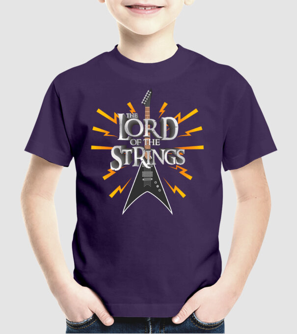 Lord of the Strings model mov pe tricou