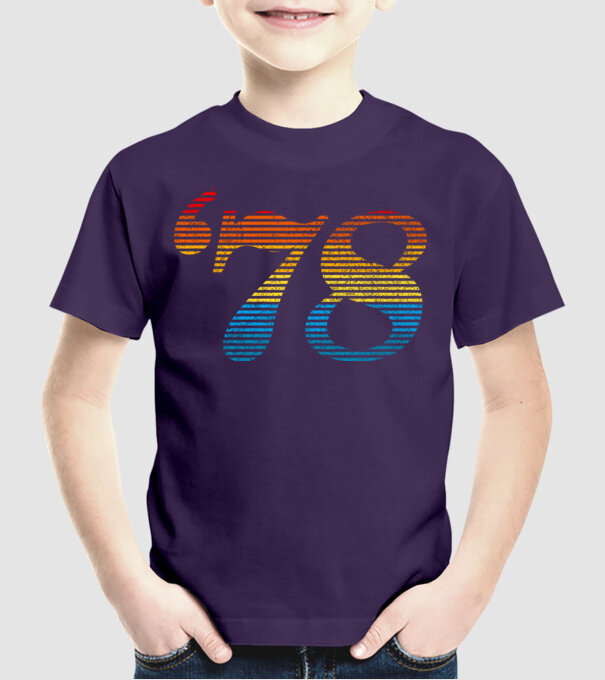 Retro Birthday 1978 model mov pe tricou