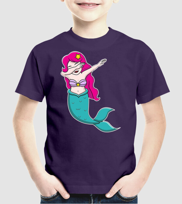 Sirenă DAB model mov pe tricou