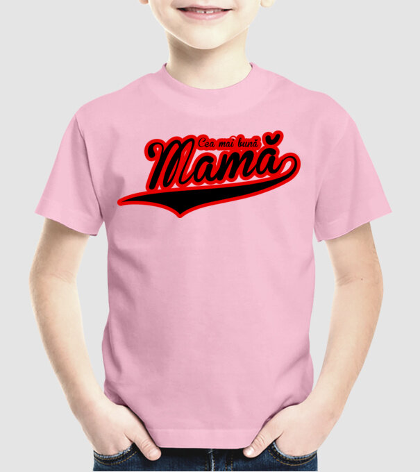 Cea mai bună mamă model roz deschis pe tricou