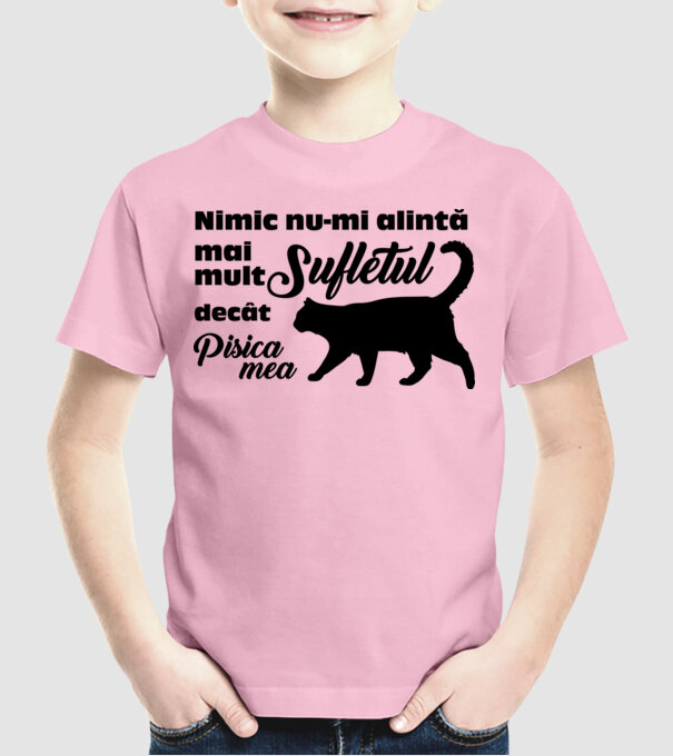 Nimic nu-mi alintă mai mult sufletul decât pisica mea model roz deschis pe tricou