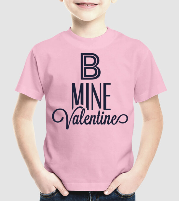 Be my Valentine! model roz deschis pe tricou