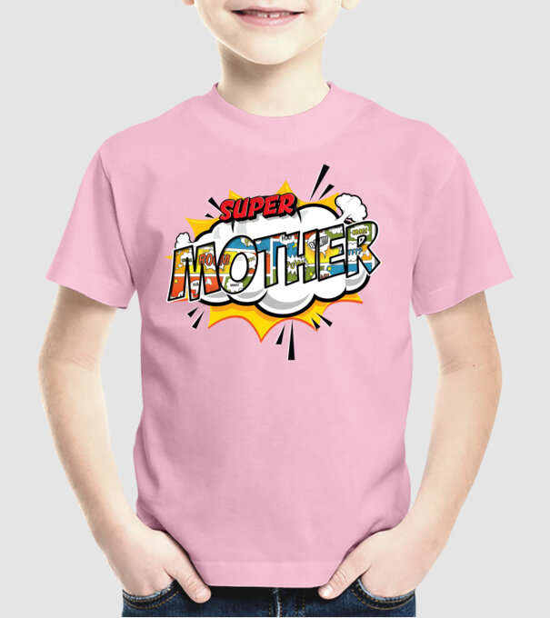 Comic Mother model roz deschis pe tricou