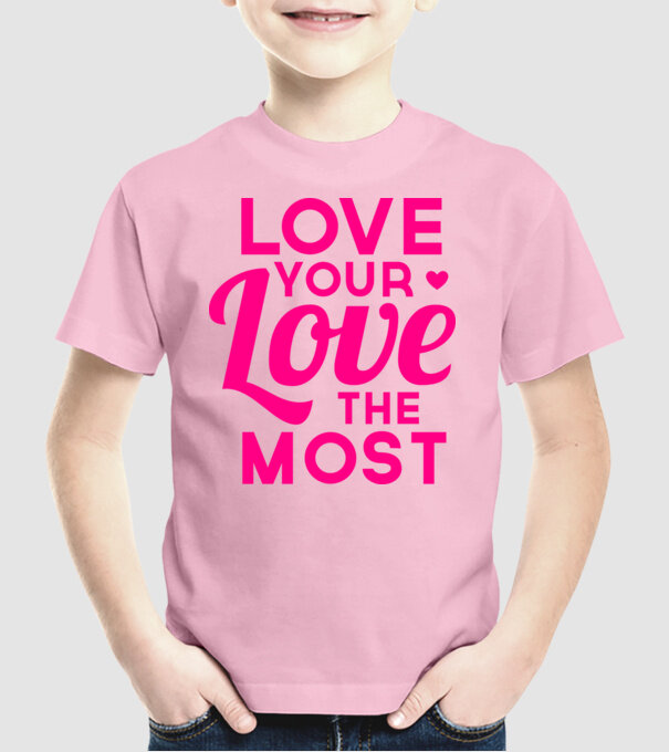 love most model roz deschis pe tricou