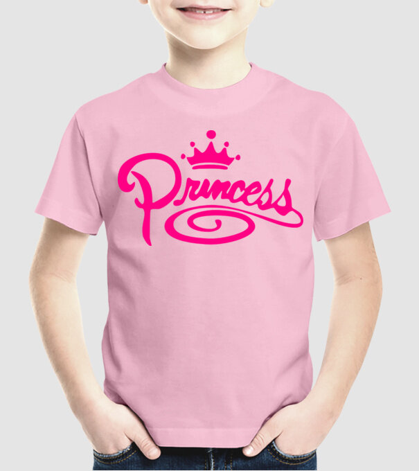 Princess model roz deschis pe tricou