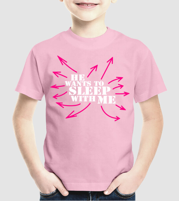 sleep with me model roz deschis pe tricou