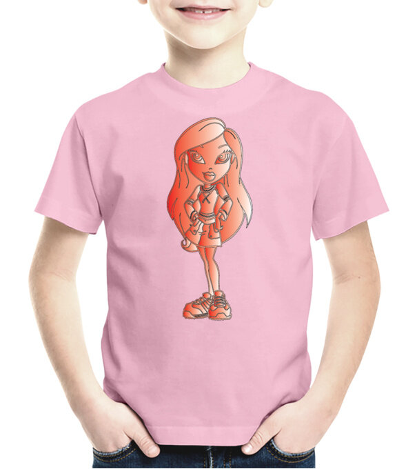  model  pe tricou