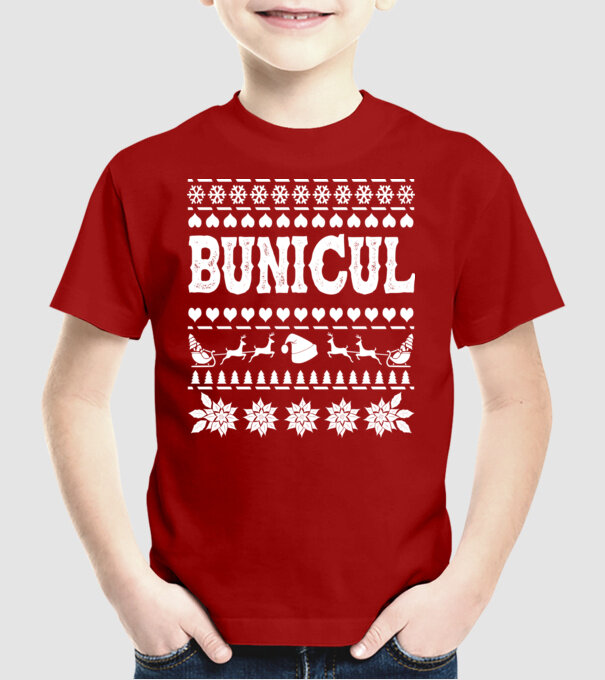 Bunicul model roșu pe tricou