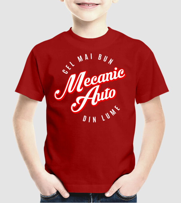 Cel mai bun MECANIC AUTO din lume model roșu pe tricou