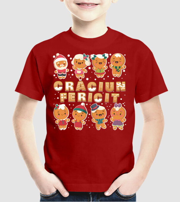 crăciun Fericit model roșu pe tricou