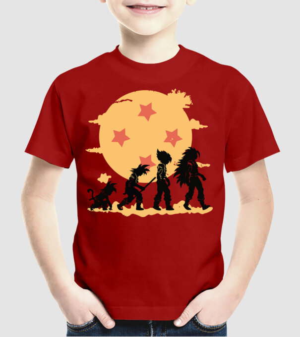 dragonball evolution model roșu pe tricou