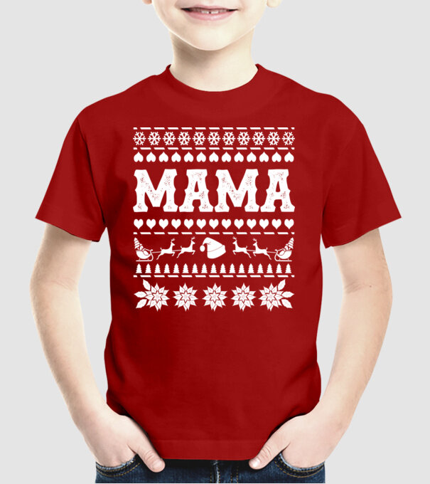 mama model roșu pe tricou
