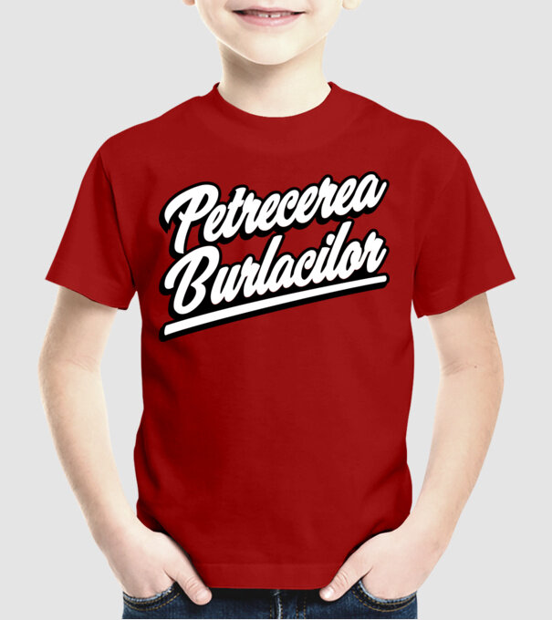 petrecerea burlacilor model roșu pe tricou