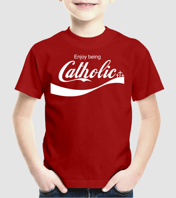 ChatoliCoke model roșu pe tricou