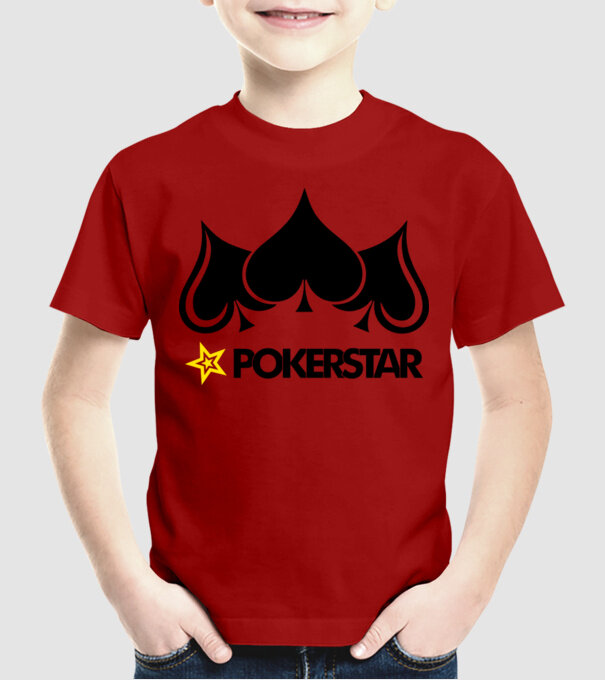 Pokerstar 2 model roșu pe tricou
