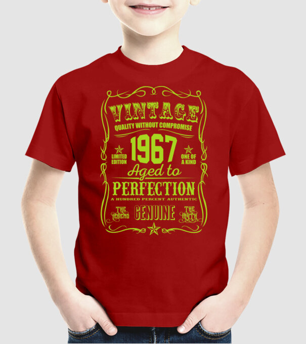 Vintage Perfection - 1967 model roșu pe tricou