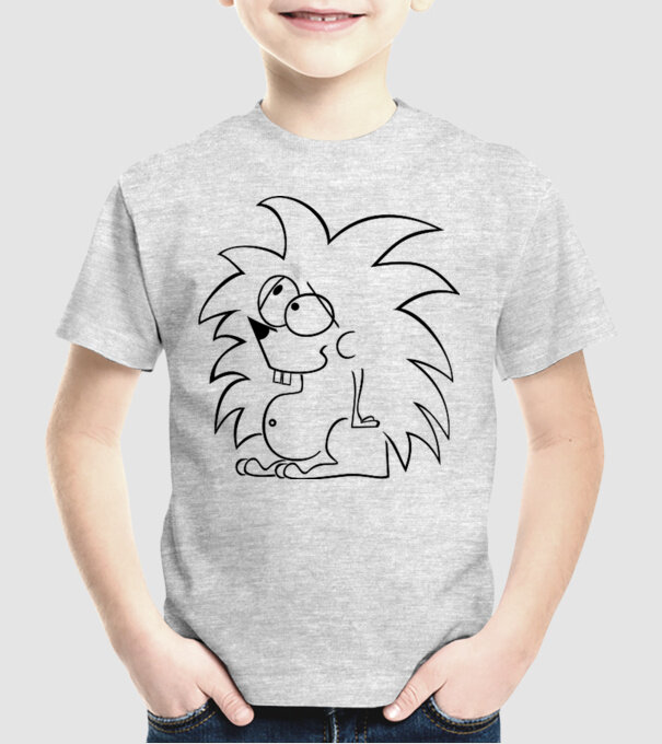 Arici model gri pe tricou
