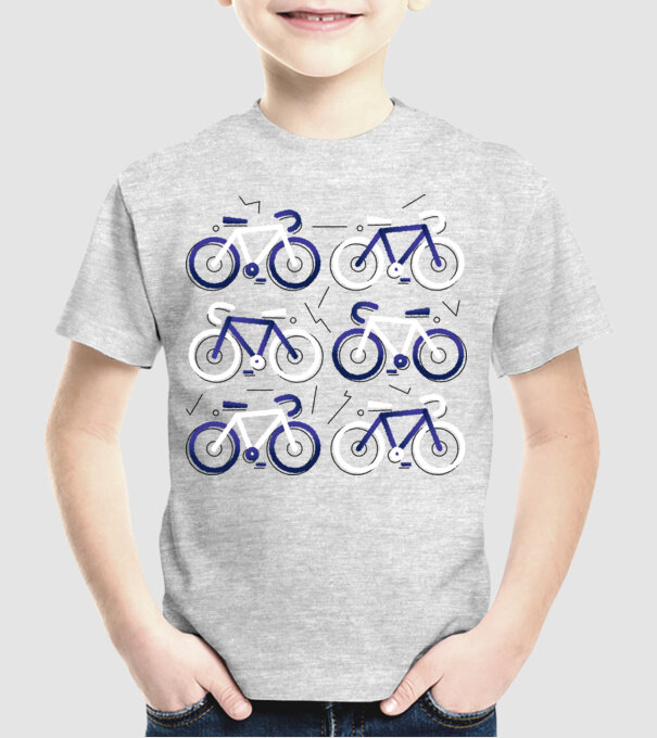 Bikes model gri pe tricou