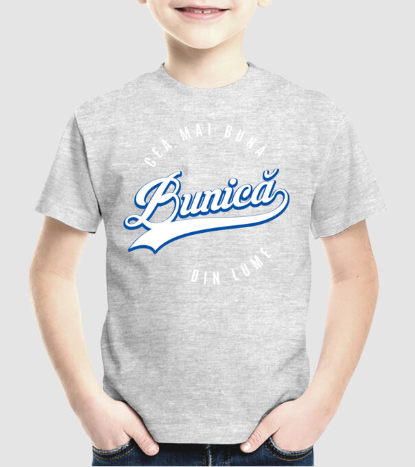 Cea mai bună BUNICĂ din lume model gri pe tricou