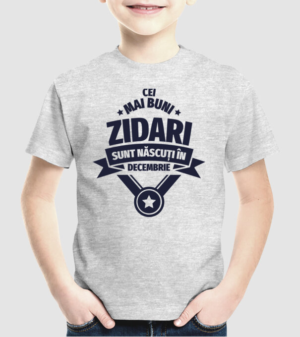 Cei mai buni zidari sunt născuți în Decembrie model gri pe tricou