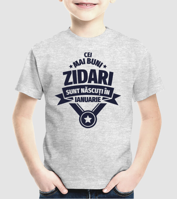 Cei mai buni zidari sunt născuți în Ianuarie model gri pe tricou